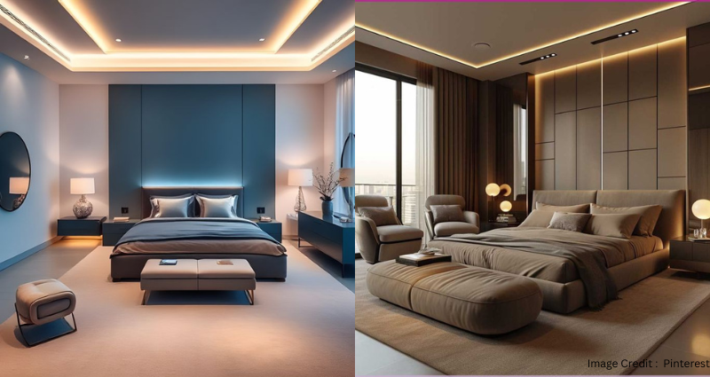 False ceiling design for low-height room
