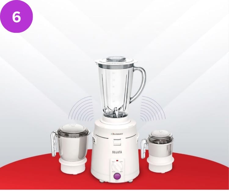 Sujata Supermix 900 Watts Mixer Grinder with powerful motor – heavy-duty best mixer grinders for Indian kitchen 2025