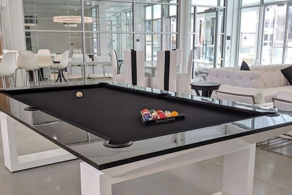 Perfect pool table with dining top