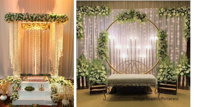 LED Ganpati decoration in modern Indian home