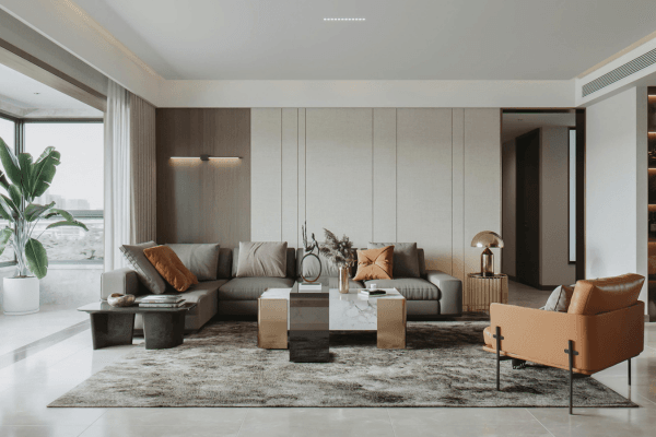 Glossy vitrified tiles reflecting sunlight