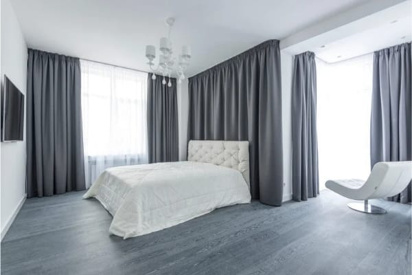 Smart Motorized Modern Curtain Designs for Living Room in a Contemporary Indian Apartment