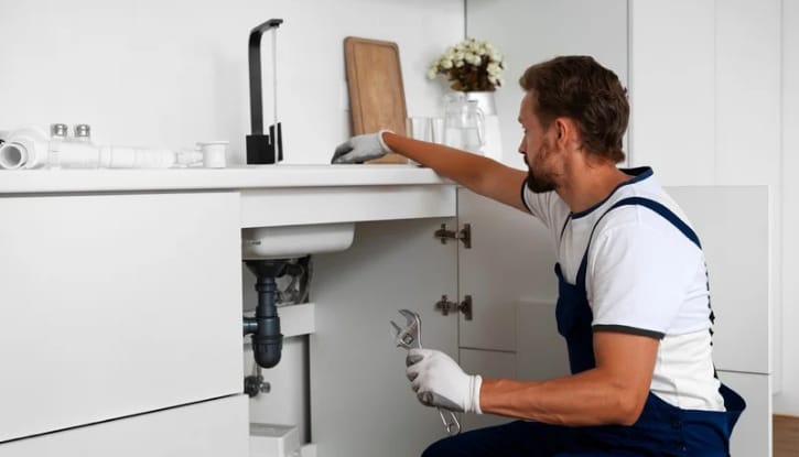 Branded sanitary fittings in a modern bathroom
