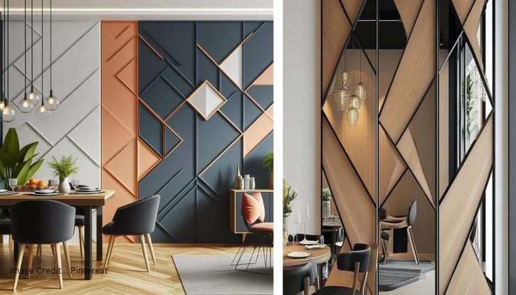 PVC waterproof wall panel in budget living room