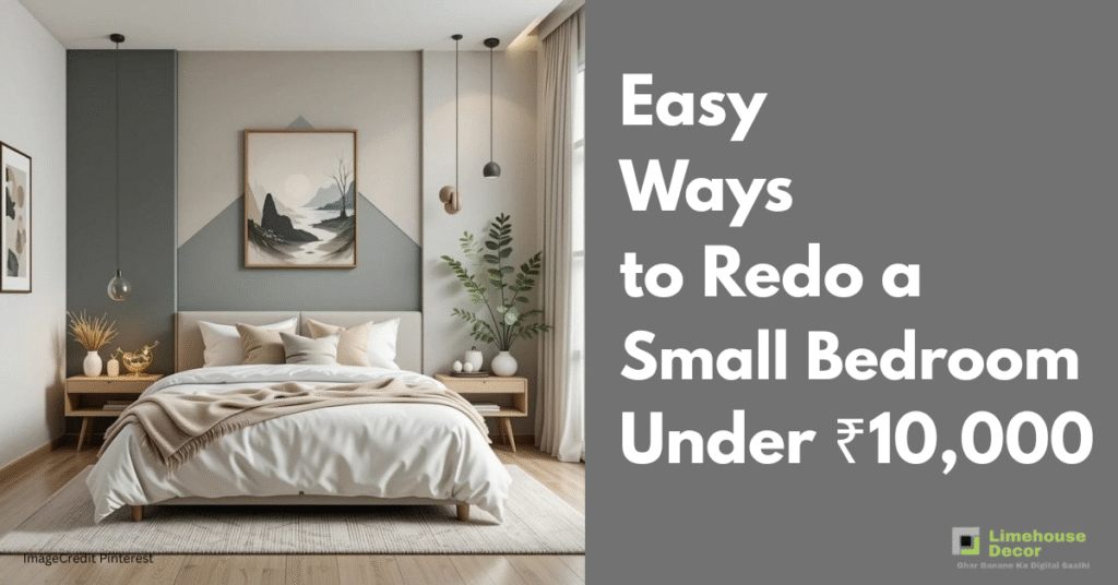 Minimal small bedroom interior design with light colors