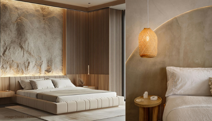 Glossy wardrobe with floating furniture design