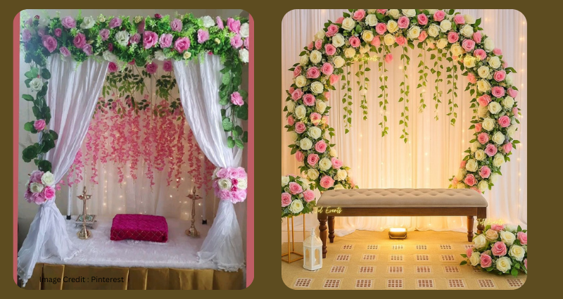 Ganesh Puja Decoration Ideas with Budget Lighting