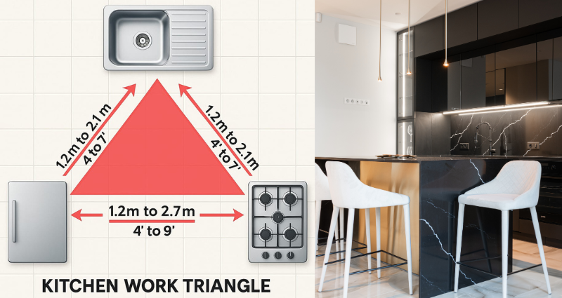 Budget-friendly modular kitchen layout
