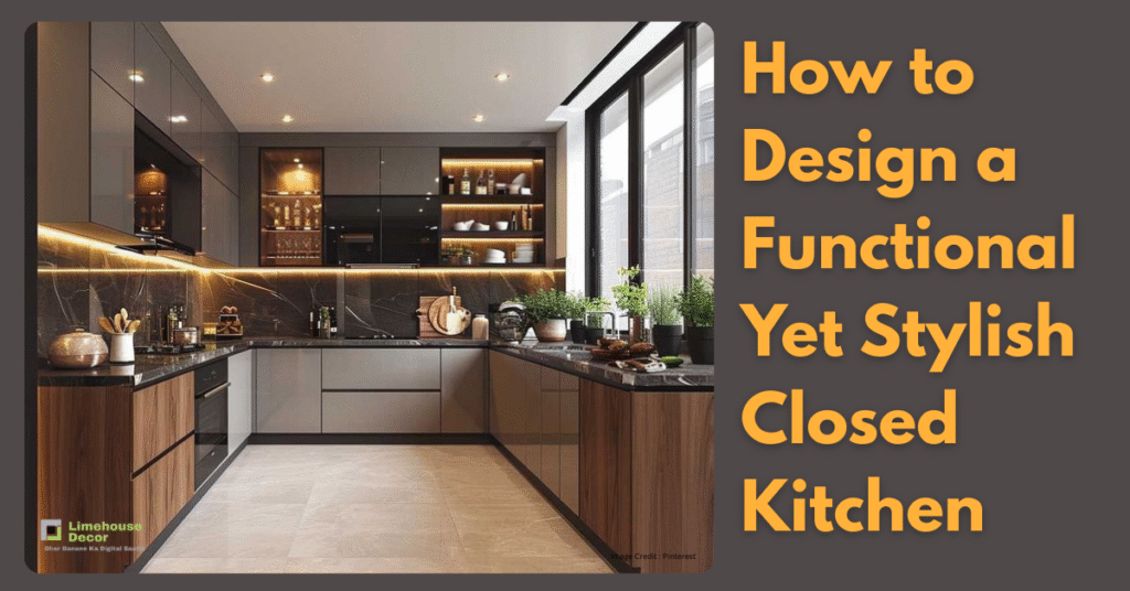 How to Design a Functional Yet Stylish Closed Kitchen
