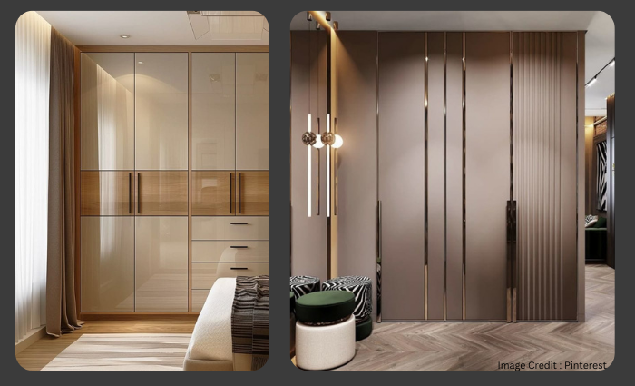 Built-in cupboard design  for Small Bedroom maximizing vertical space