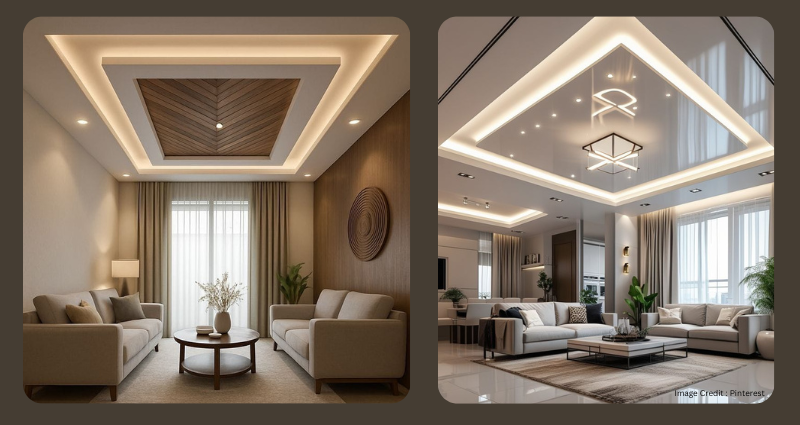 False ceiling price breakdown for 2BHK home in India