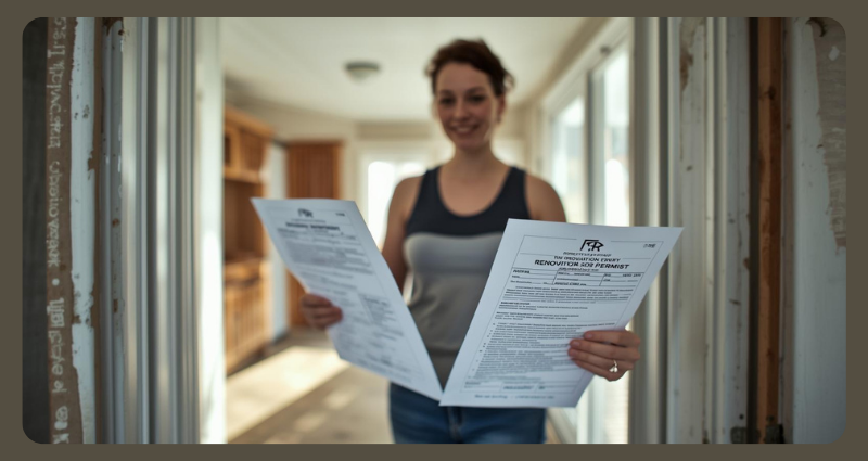 Hidden mobile home renovation cost includes permits and inspection fees.