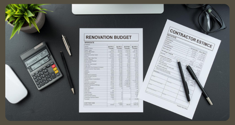 Planning mobile home renovation cost with hidden expenses included.