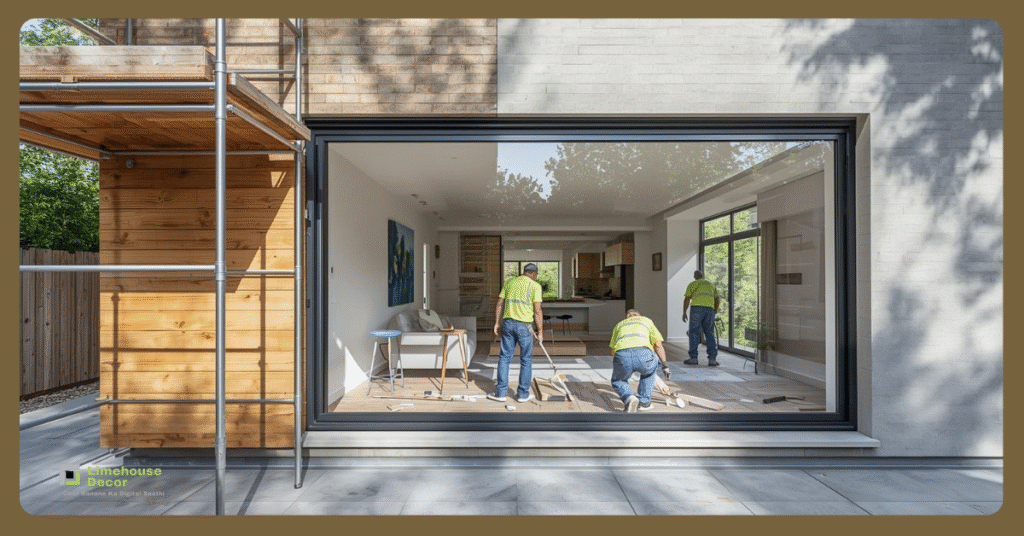 Custom Home Renovation Project 2025 – Modern Living Room Upgrade