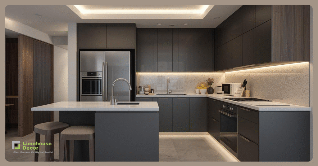 Low budget modular kitchen design in India