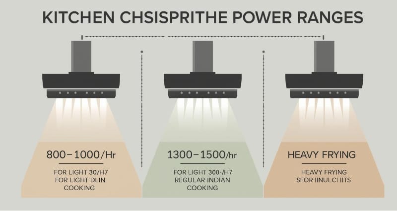 Kitchen chimney suction power guide for Indian homes.