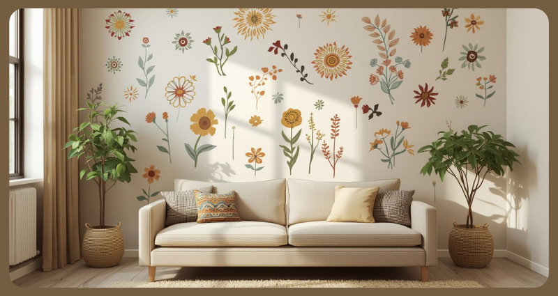 Affordable wall stickers for Indian homes.