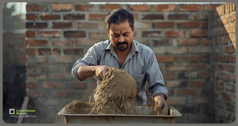 Cement mixing process for strong home foundation