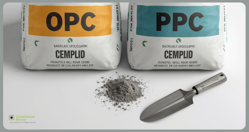 OPC vs PPC cement comparison for house construction