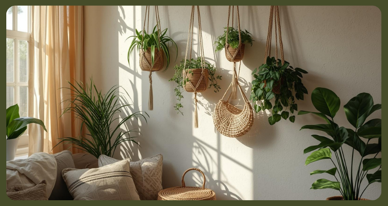 Eco-friendly wall decor ideas under 1000 rupees.