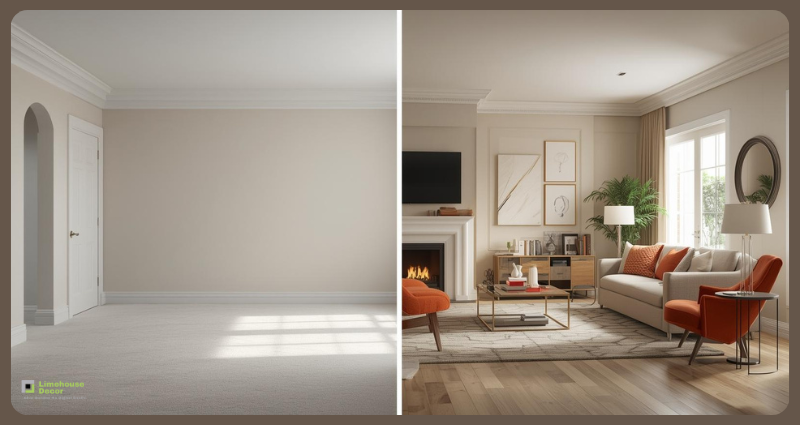 Budget-friendly interior transformation after design consultation