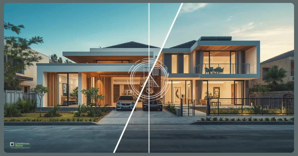 Home Renovation Cost comparison between new construction and remodeling an existing house in India.