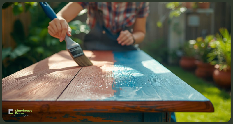 Painting old furniture with outdoor latex paint