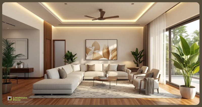 Modern flat interior after professional renovation by Limehouse Decor.