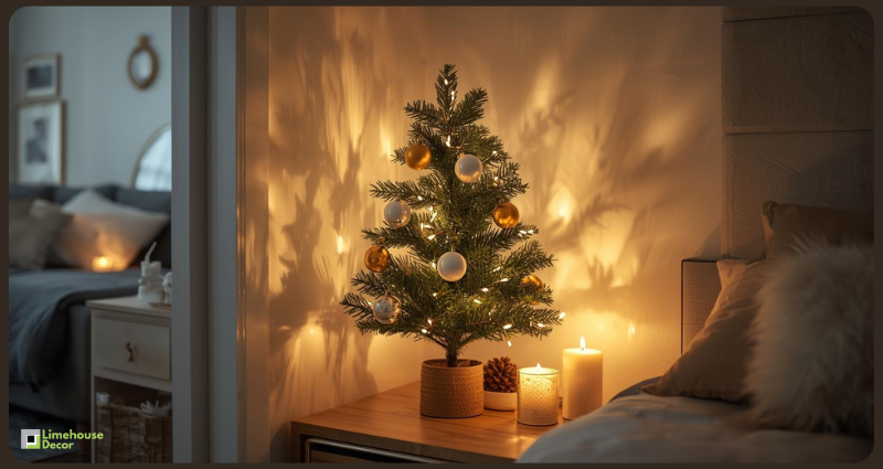 tabletop christmas tree for small apartments warm lights india