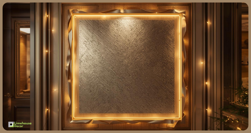 Decorate your walls with ribbons and gift wrap for a designer look.