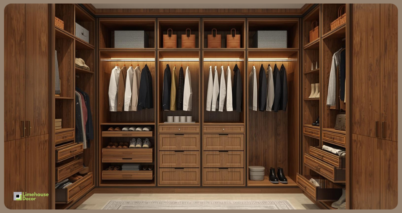 Wardrobe internal layout cost breakdown India