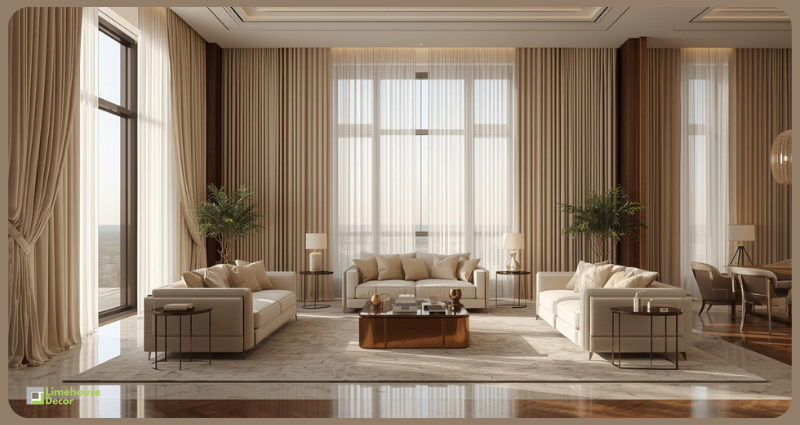 Double-layer living room curtain ideas for flexible light control