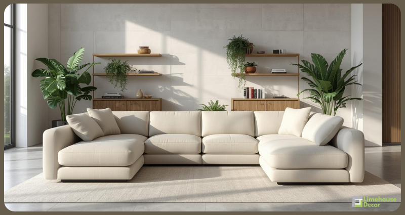 Modular sofa set design for modern Indian living room