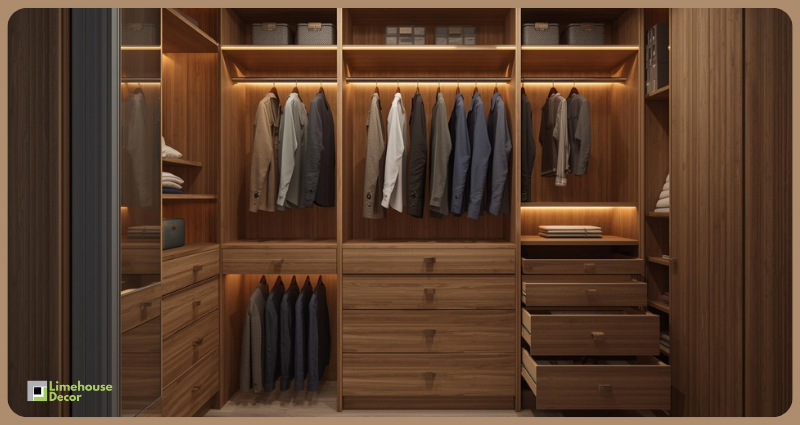 modern wardrobe internal layout india