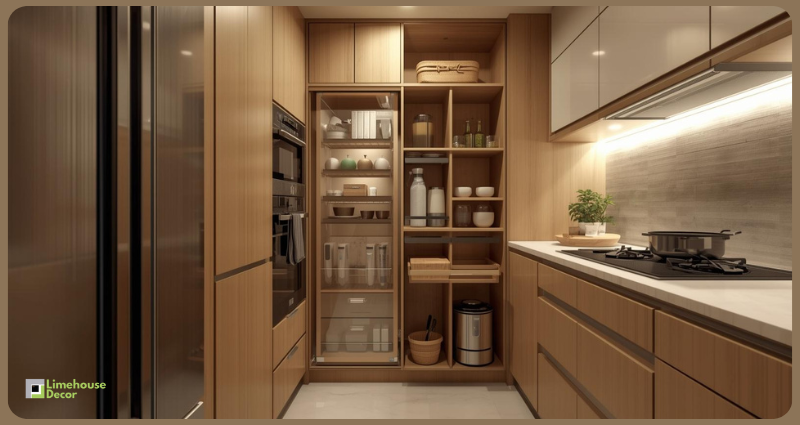Space-saving storage ideas for small modular kitchen