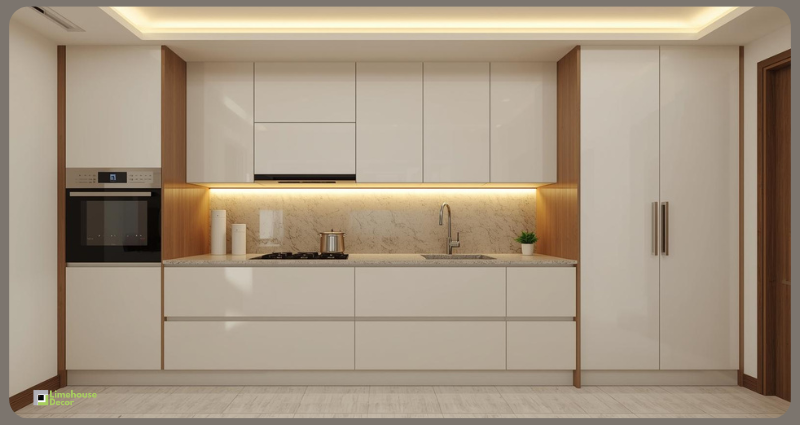 Simple small modular kitchen design for apartments