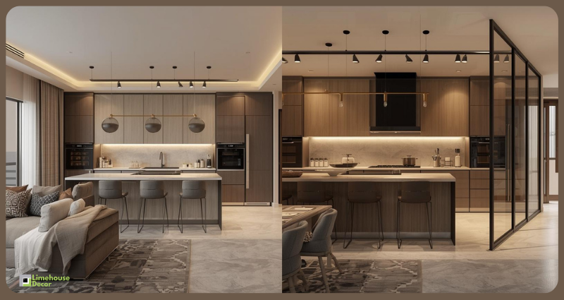 Open kitchen vs closed kitchen comparison for modern Indian apartments