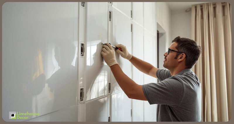 PVC wall panels installation for home