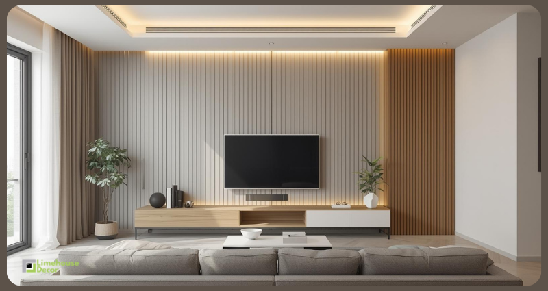 Modern PVC wall panels design for Indian home interior