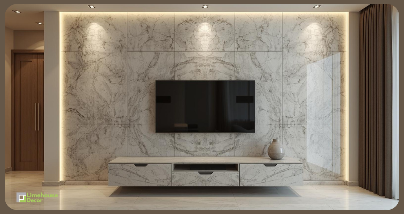 PVC wall panels bedroom design India