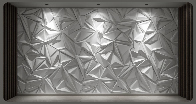 3D PVC wall panels modern interior